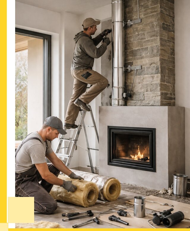 Монтаж дымоходов для каминов в Луге от 15465 р. ЭриданЛга