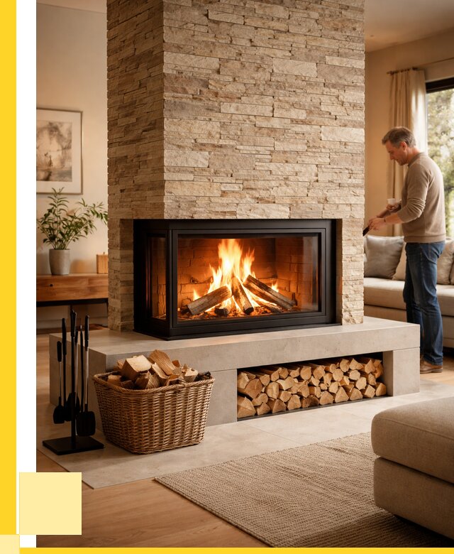 Дровяной камин под ключ в Луге от 206200 р. | ЭриданЛга