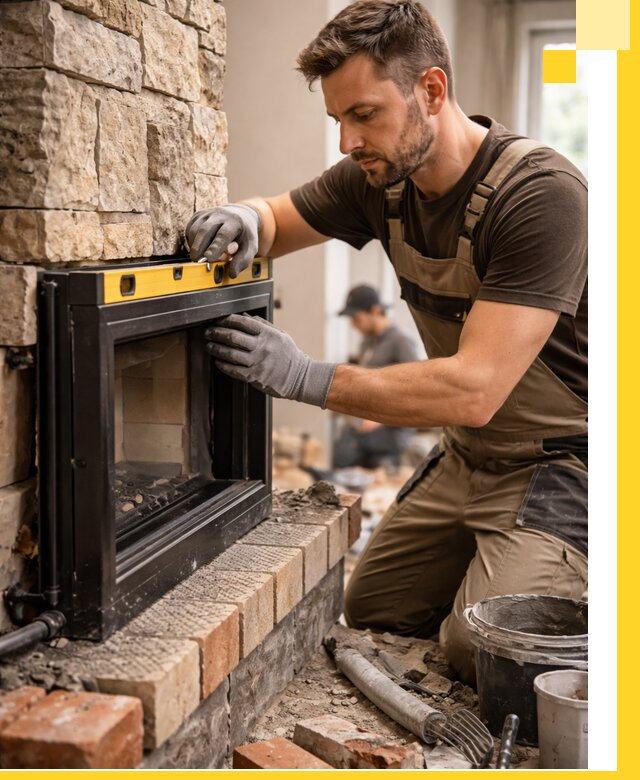 Дровяные камины под ключ в Луге: монтаж, обустройство