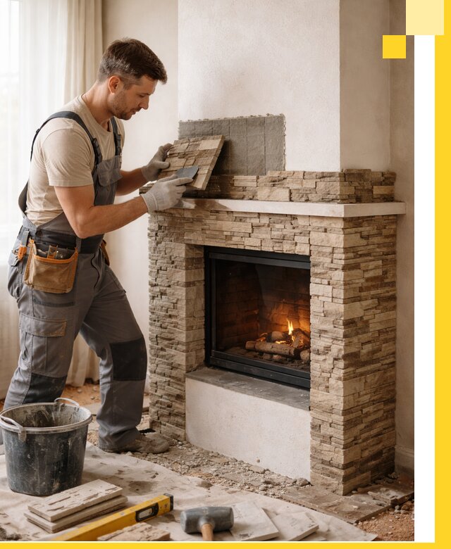 Изготовление и монтаж каминов для дома под ключ в Луге