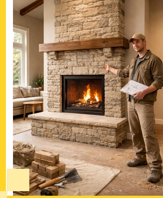 Камины под ключ в Луге от 185580 р. | ЭриданЛга — установка