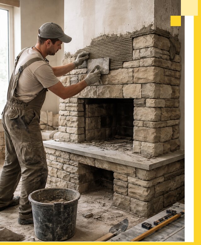 Строительство каминов под ключ в Луге от проектирования до монтажа