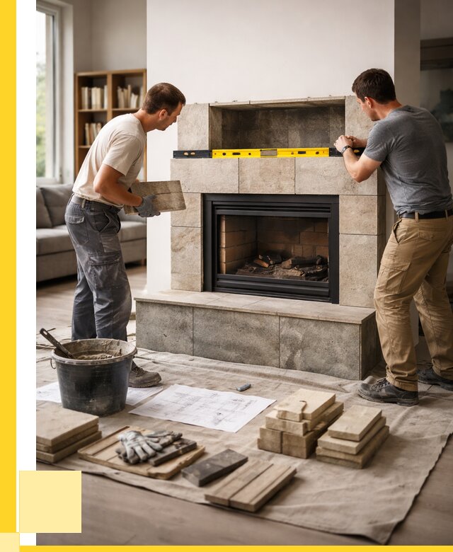 Монтаж каминов и установка в Луге от 46395 р. | ЭриданЛга