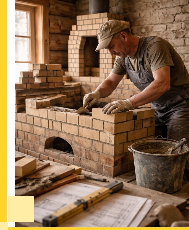 Кладка печей из кирпича в Луге цены от 30930 р. - ЭриданЛга