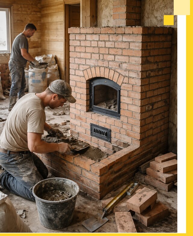 Профессиональное строительство печей в Луге под ключ