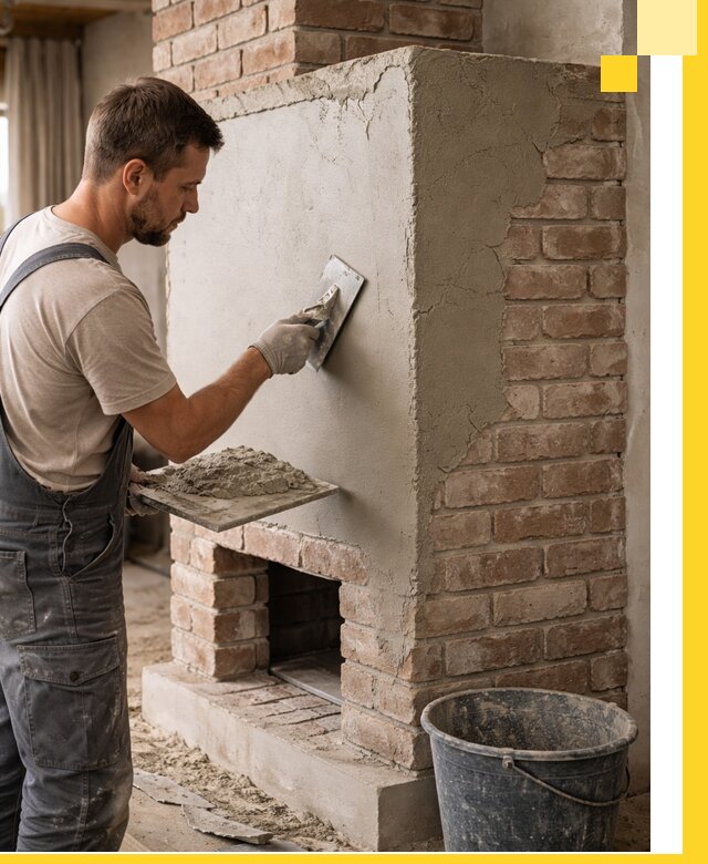 Отделка печей и облицовка каминов в Луге под ключ