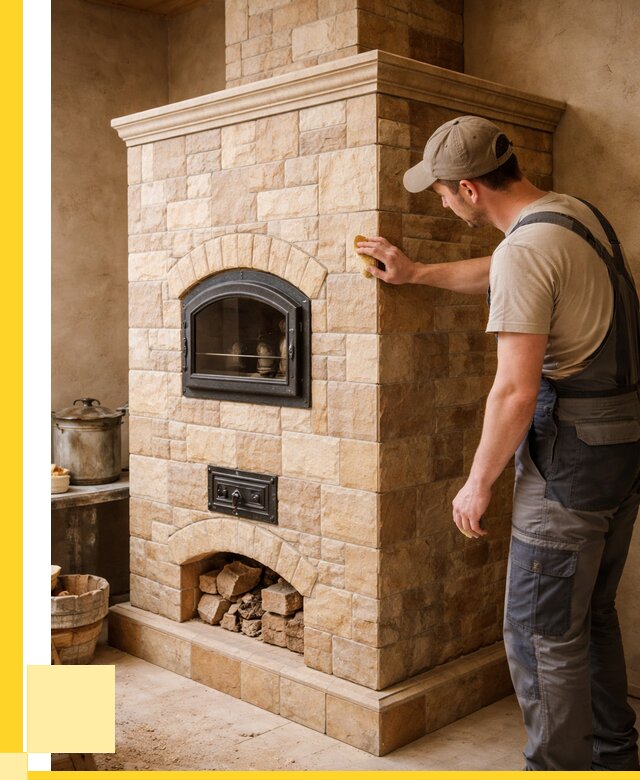 Облицовка печей в Луге от 4640 р. под ключ | ЭриданЛга