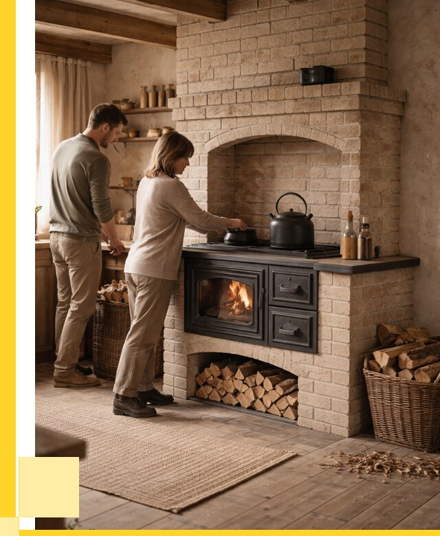 Печи с плитой в Луге от 46395 р. | ЭриданЛга — кирпичная печь