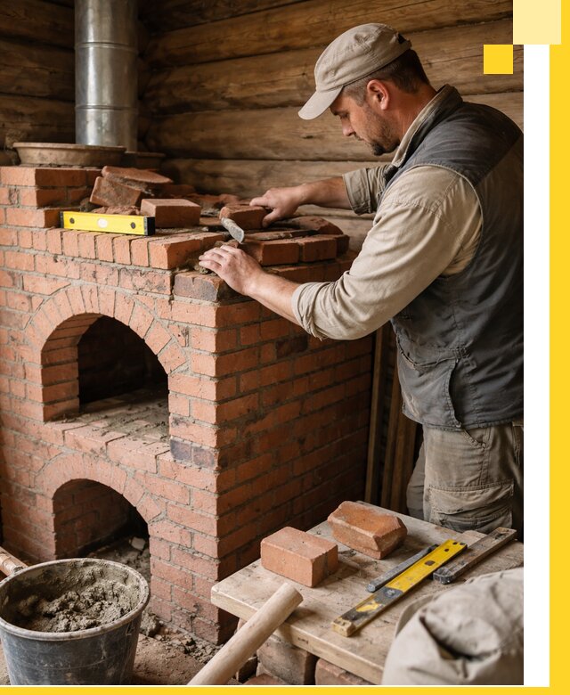 Изготовление и установка русских печей в Луге под ключ