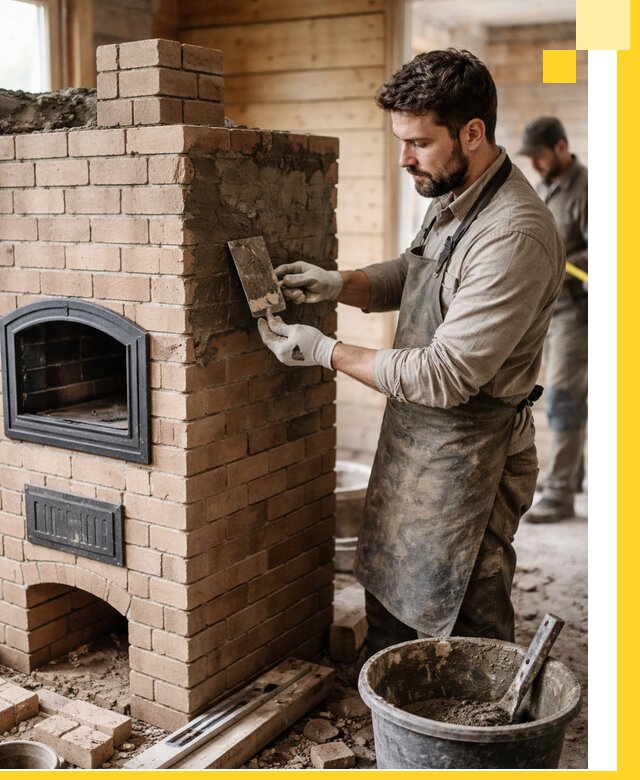 Изготовление и установка печей-шведок под ключ в Луге