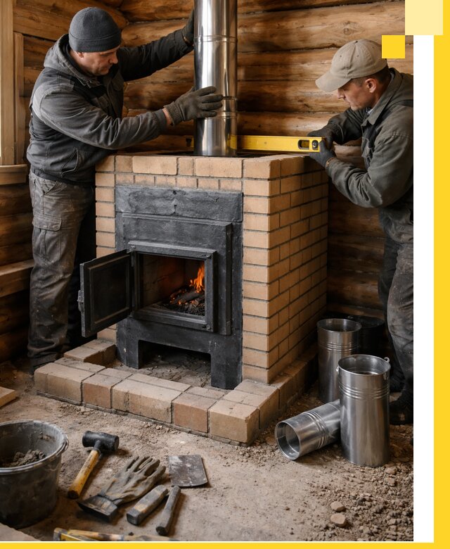 Проектирование, изготовление и установка банных печей в Луге