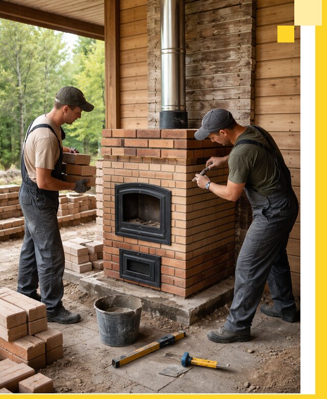 Производство и установка дачных печей под ключ в Луге