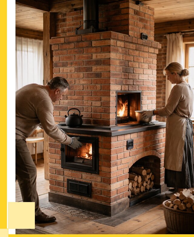 Печи для загородного дома под ключ в Луге от 82480 р. | ЭриданЛга