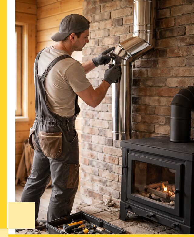 Монтаж дымоходов для печей в Луге от 7733 р. | ЭриданЛга