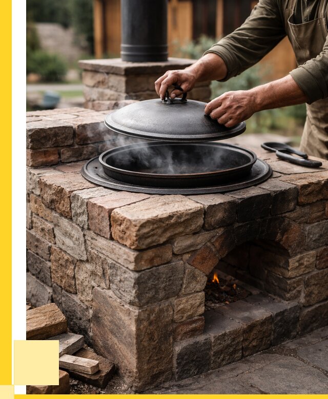 Печи для казана в Луге по цене от 18558 р. | ЭриданЛга