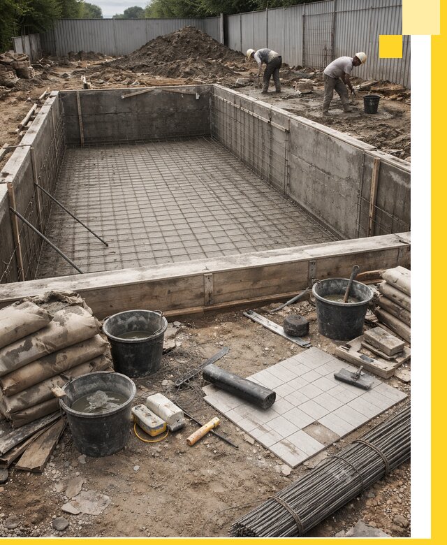 Строительство бассейнов под ключ в Луге, дизайн и монтаж