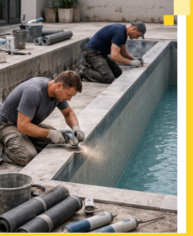 Профессиональный ремонт бассейнов под ключ в Луге