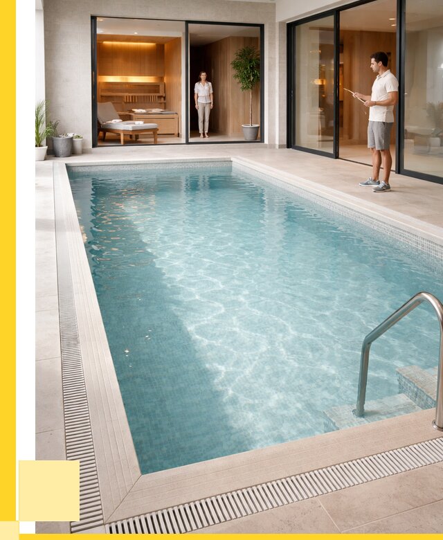 Отделка бассейна пленкой ПВХ в Луге от 3609 р. - ЭриданЛга