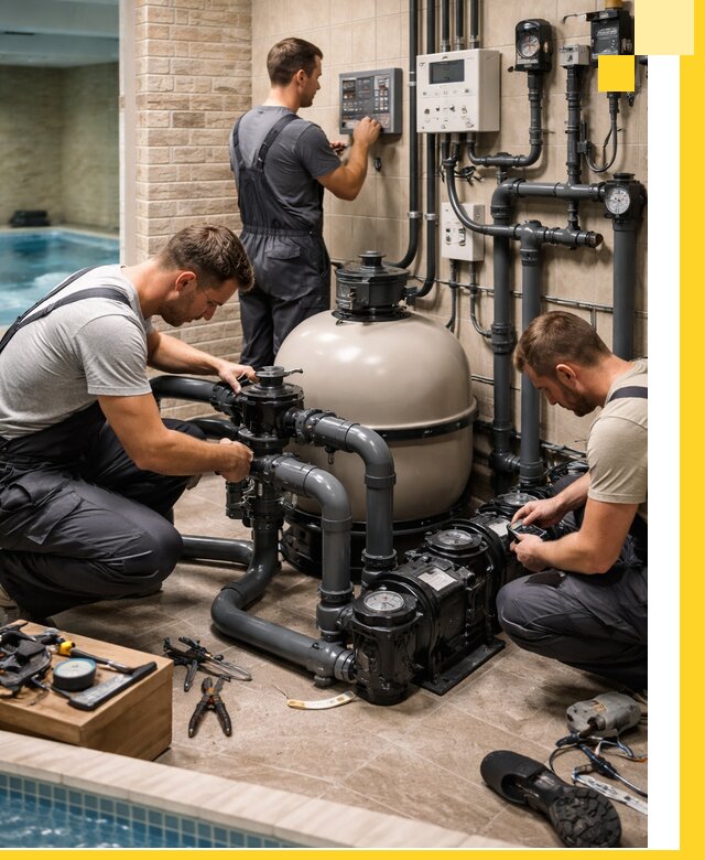 Комплексное оборудование для бассейнов под ключ в Луге