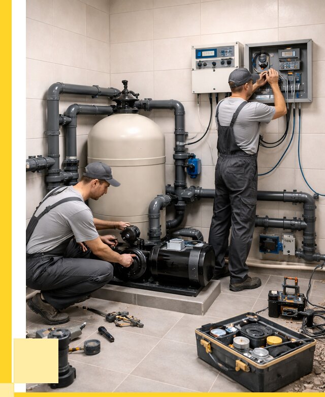 Монтаж оборудования для бассейнов в Луге от 41240 р. | ЭриданЛга