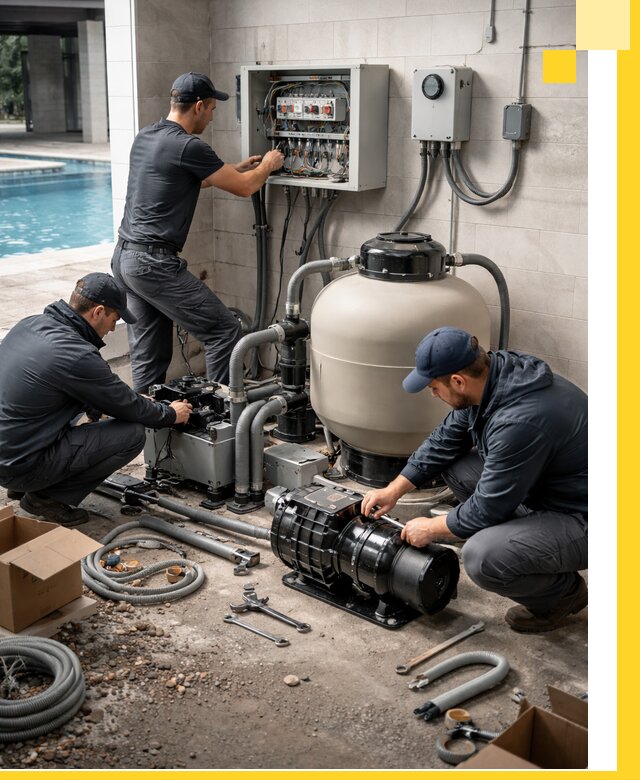 Профессиональный монтаж оборудования для бассейнов в Луге