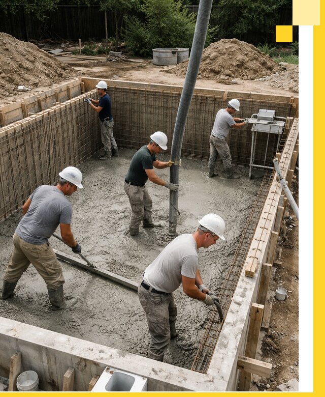 Строительство бетонных бассейнов под ключ в Луге