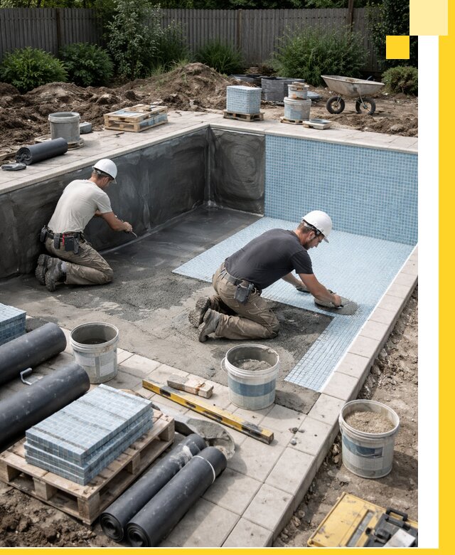 Проектирование и строительство стационарных бассейнов в Луге