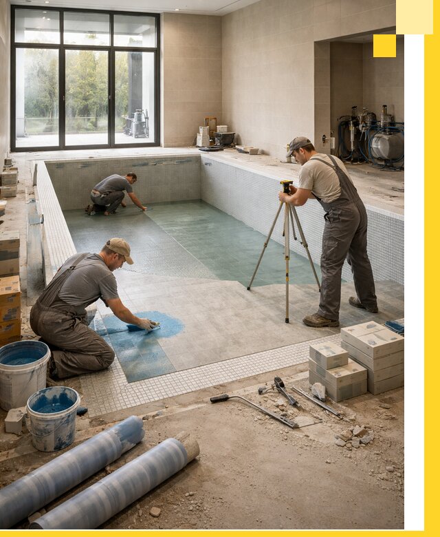 Проект и строительство закрытых бассейнов в Луге под ключ