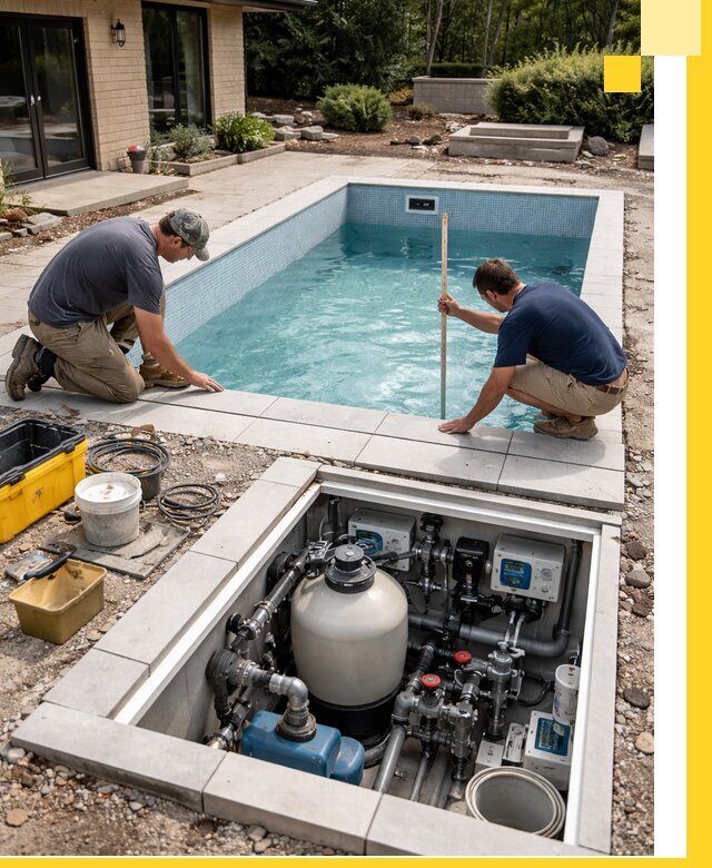 Строительство качественных домашних бассейнов под ключ в Луге