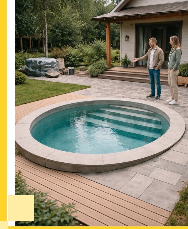 Бассейн на даче под ключ в Луге от 206200 р., ЭриданЛга