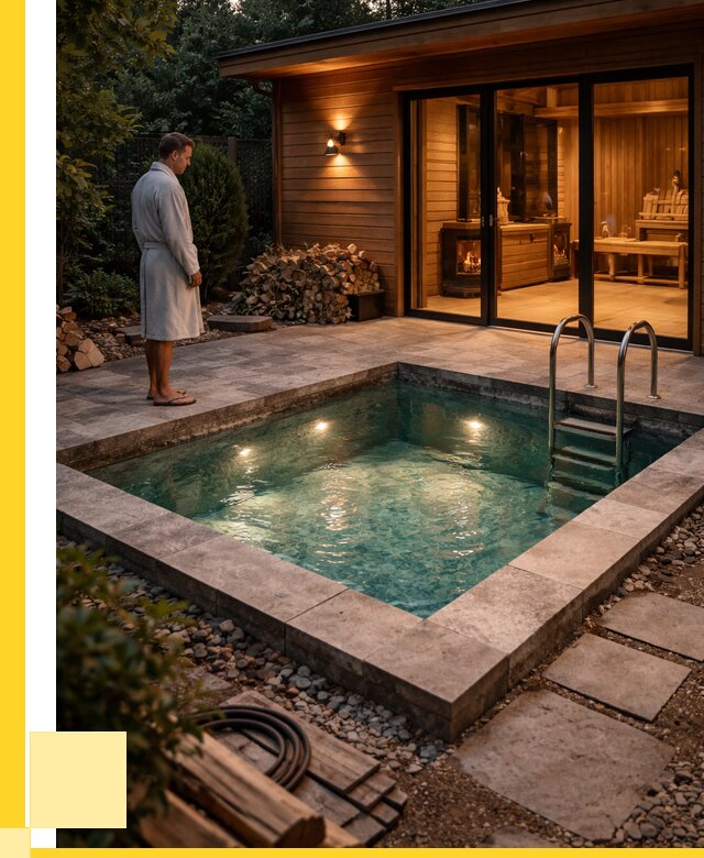 Бани с бассейном под ключ в Луге от 97945 р. | ЭриданЛга