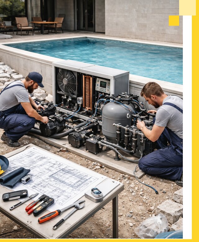 Проектирование и монтаж бассейнов с подогревом в Луге