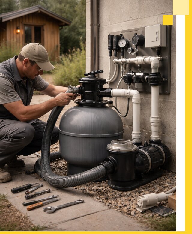 Продажа и монтаж фильтров и насосов для бассейнов в Луге