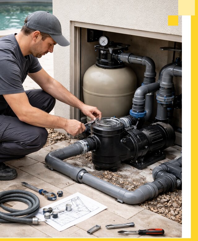 Поставка, монтаж и сервис насосов для бассейнов в Луге