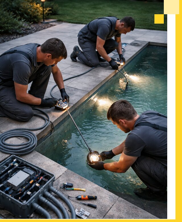 Профессиональное освещение бассейнов в Луге: дизайн и монтаж