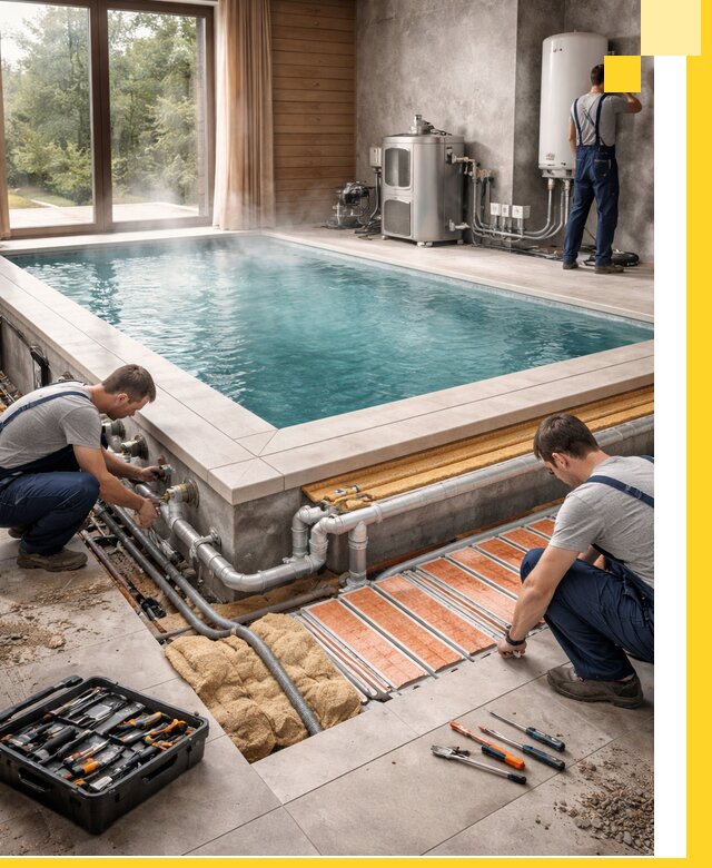 Проектирование и строительство тёплых бассейнов в Луге