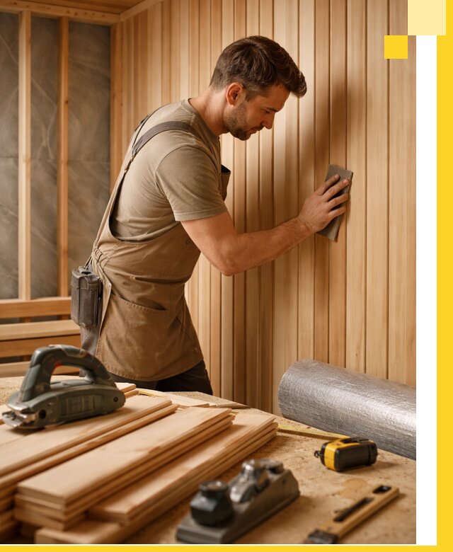 Профессиональная отделка саун и парных под ключ в Луге