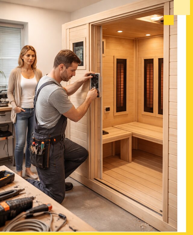 Инфракрасные сауны под ключ в Луге продажа и установка