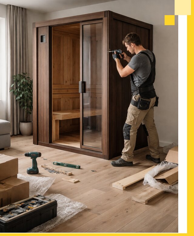 Установка и производство мини саун под ключ в Луге