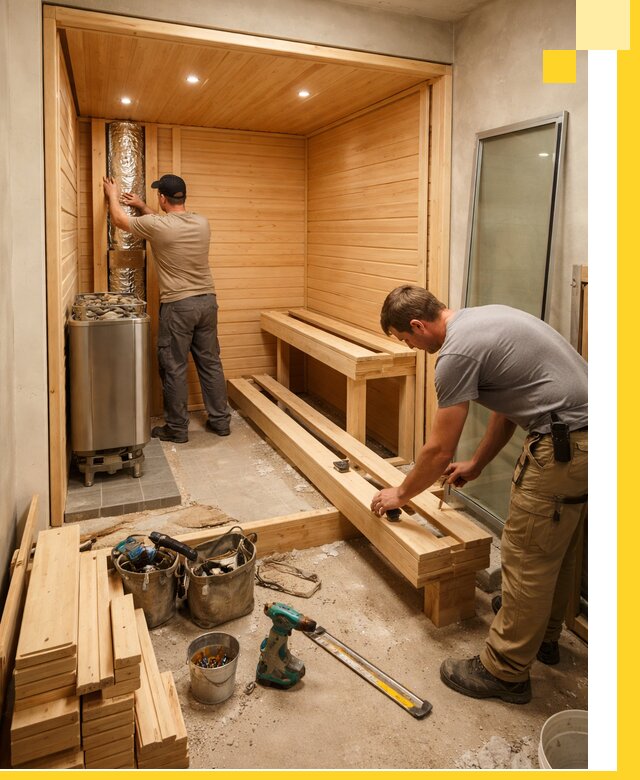 Проектирование и установка домашних саун под ключ в Луге