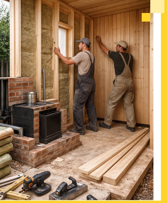 Строительство и установка дачных саун под ключ в Луге