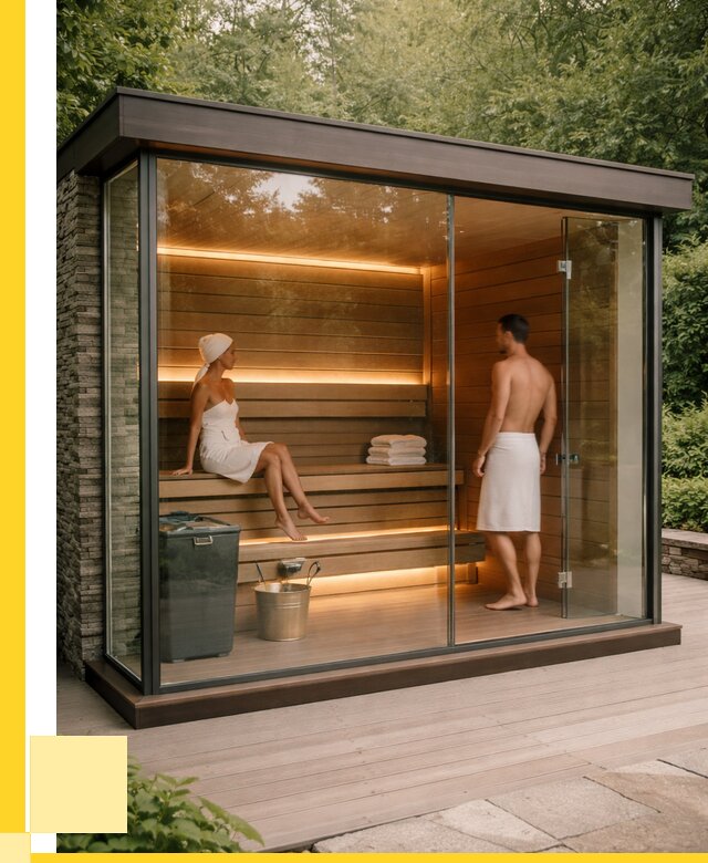 Сауна стеклянная и двери для сауны в Луге от 257750 р. | ЭриданЛга