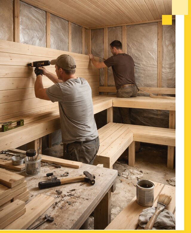 Профессиональная отделка бань и саун под ключ в Луге