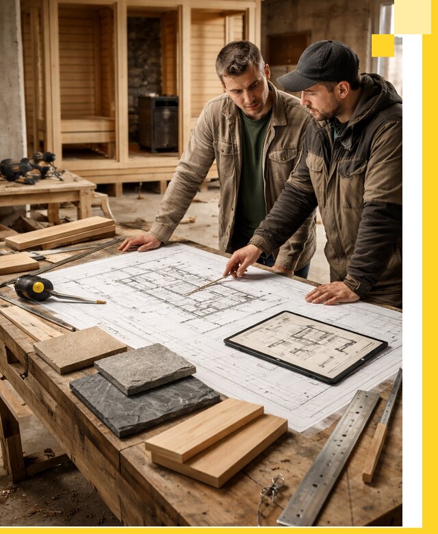 Проекты бань под ключ и планы строительства в Луге