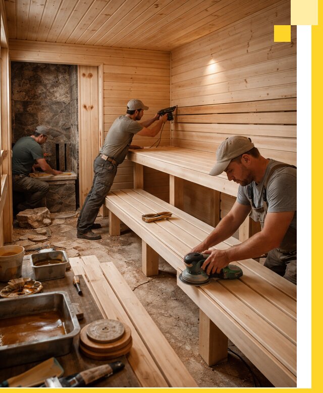 Профессиональная отделка бань в Луге под ключ, с гарантией