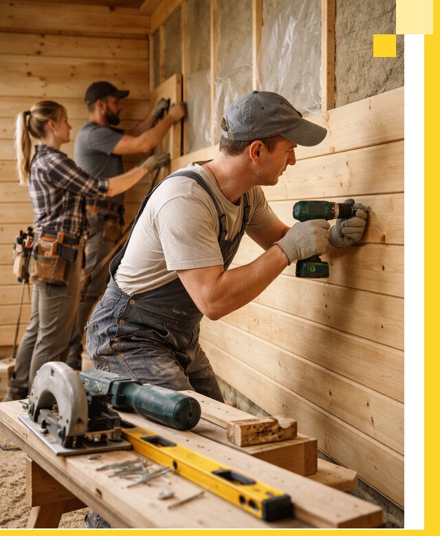 Обшивка бань под ключ в Луге: отделка стен и потолков