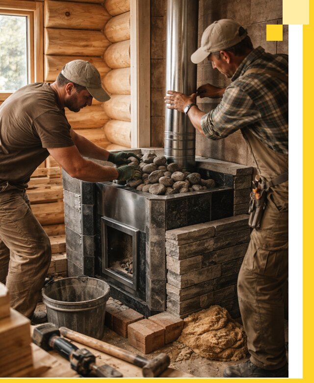 Строительство и отделка русских бань под ключ в Луге