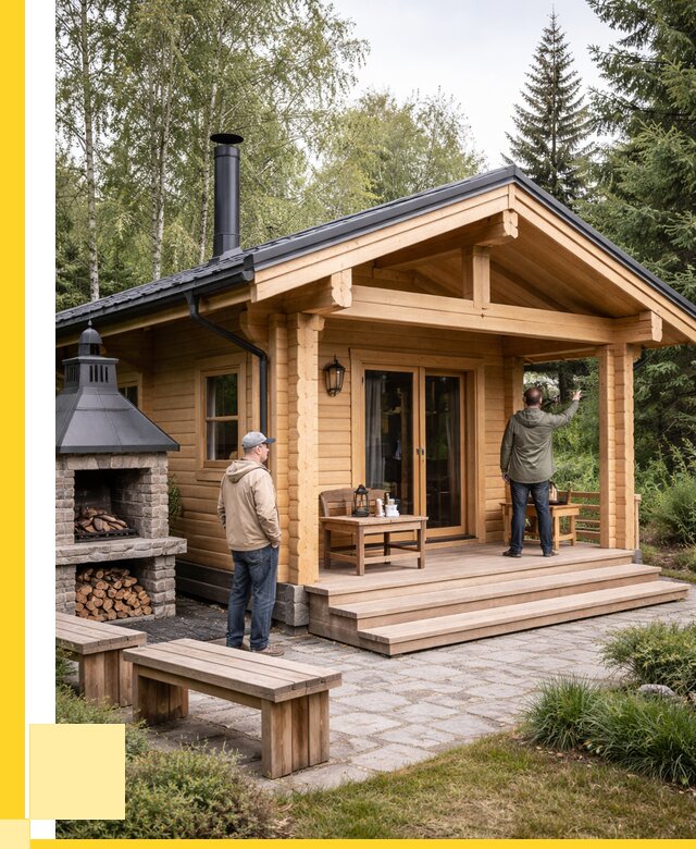 Деревянные бани под ключ в Луге от 463950 р. | ЭриданЛга