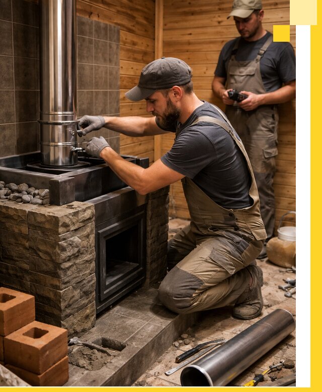 Изготовление и установка банных печей под ключ в Луге