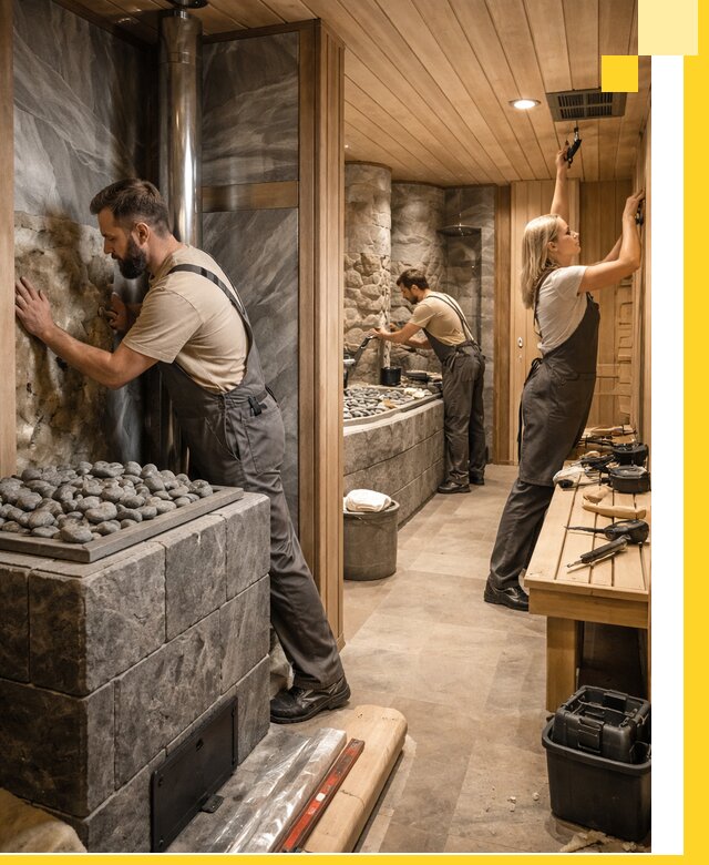 Строительство бань и SPA процедур в Луге под ключ и отделкой
